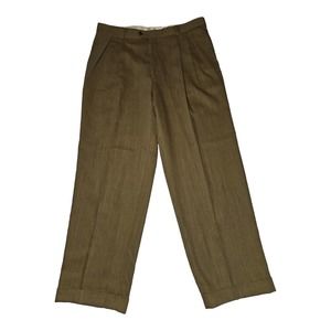 John Craig Dress Pants Ballin 36 Men's Brown 100% New Wool Workwear Dresswear